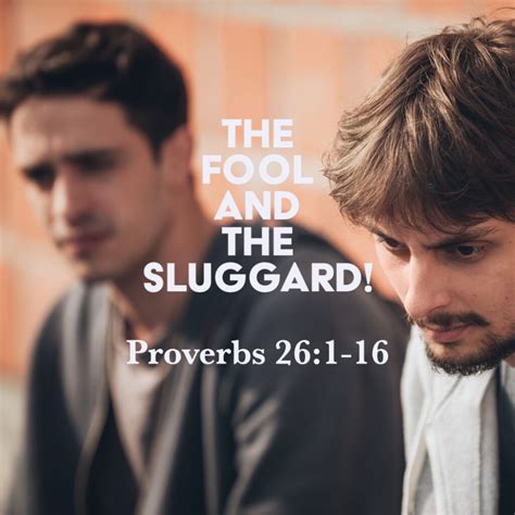 Proverbs The Fool And The Sluggard God Centered Life