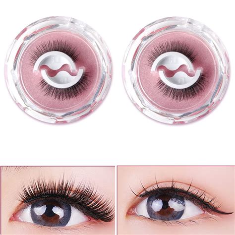 Amazon KuuGuu Reusable Self Adhesive Eyelashes Eyelashes Natural