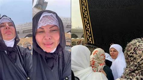 Rakhi Sawant Aka Fatima Spotted Crying At Mecca Blames Ex Husband Adil