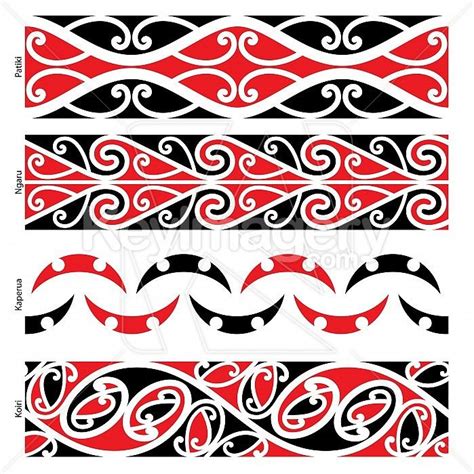 Maori Pattern 1 Patiki 2 Ngaru 3 Koiri Maori Patterns Nz Art