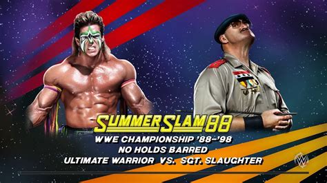 Wwe 2k15 Ultimate Warrior Vs Sgt Slaughter Wwe Championship 88