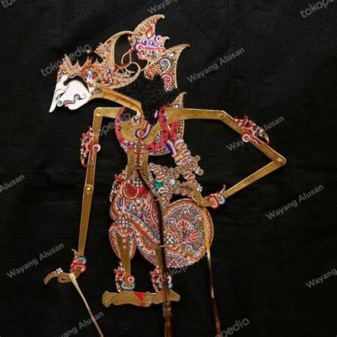 Jual Wayang Kulit Wibisono Alusan Kulit Kerbau Ukuran Standar Kab