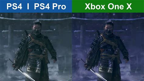 Ghost Of Tsushima Ps Vs Xbox One X Graphics Comparison Youtube