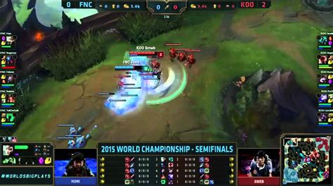 Mundial Fnatic X Koo Tigers Jogo Semifinal Youtube