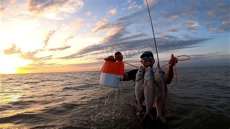 Wade Fishing Galveston Texas Speckled Trout And Redfish Youtube