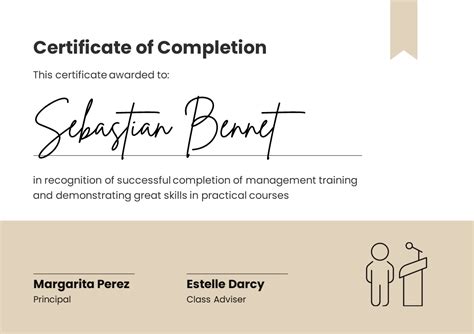 Certificate Of Training Completion Template