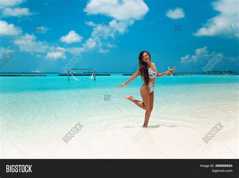 Carefree Bikini Woman Image Photo Free Trial Bigstock