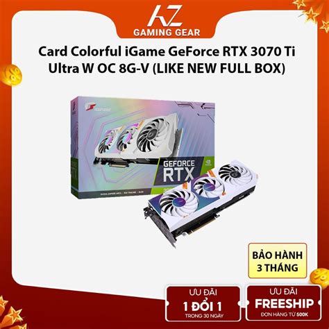 Vga Colorful Igame Geforce Rtx 3070 Ti Ultra W Oc 8g V Like New Full Box Shopee Việt Nam