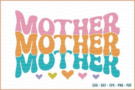 Mother Retro Mothers Day Svg Design Graphic By Beecraftr · Creative