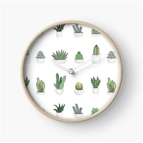 Plant Sticker Pack Clock For Sale By Jamie Maher Stickers Packs