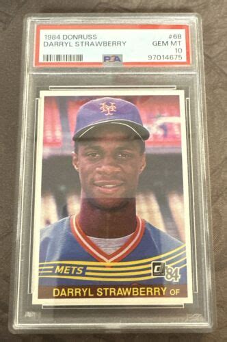 Donruss Darryl Strawberry Rc Mets Psa Ebay