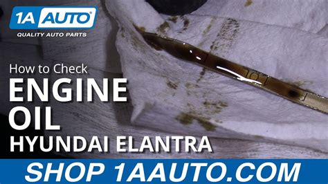 How To Check Oil Level Hyundai Elantra Youtube