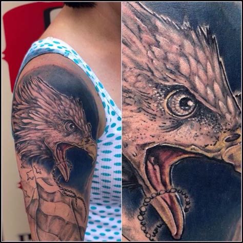 Screaming Eagle Head Tattoo Designs