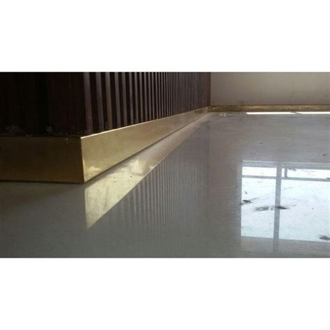 Brass Finish Stainless Steel Skirting Sai Steel Works