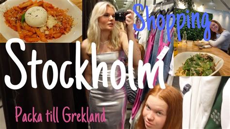 sista dagen i Stockholm och packar inför Grekland YouTube