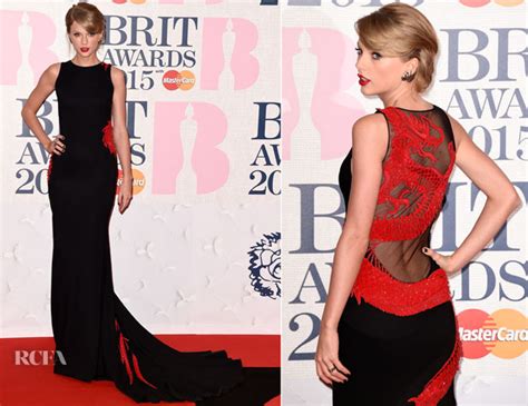 Taylor Swift In Roberto Cavalli Atelier - 2015 BRIT Awards - Red Carpet ...