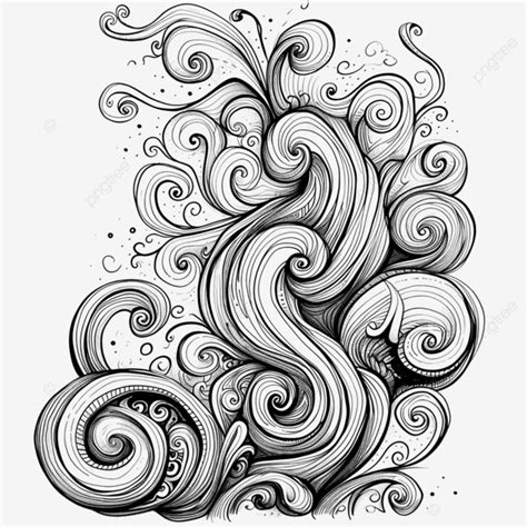 Line Art Doodle Curve, Line, Line Art, Hand Draw PNG Transparent Image ...