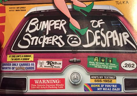 Bumper Of Stickers 🙁 Despair Found In Mad Magazine Rdontdeadopeninside