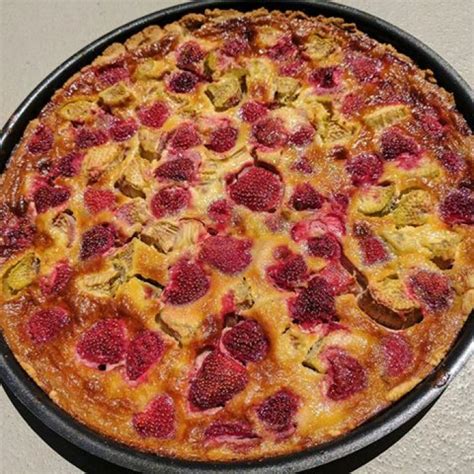 Recette De Tarte à La Rhubarbe And Fraise Au Thermomix