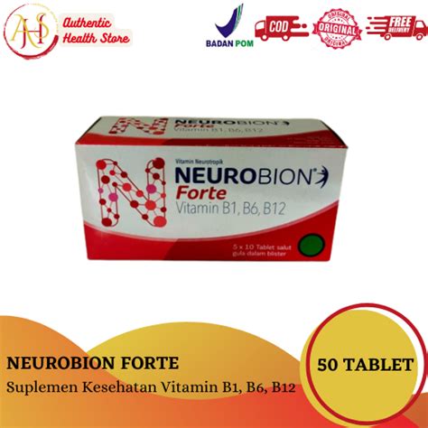 Jual Neurobion Forte Box S Tablet Merck Vitamin B Vitamin B