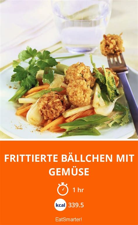 Frittierte Bällchen mit Gemüse Rezept EAT SMARTER