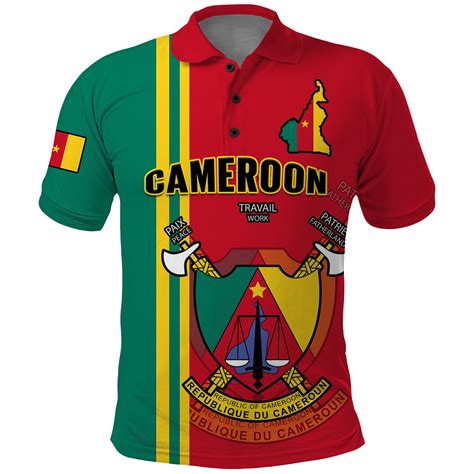 Cameroon Happy Unity Day Cameroun Polo Shirt Coat Of Arms Namishirt