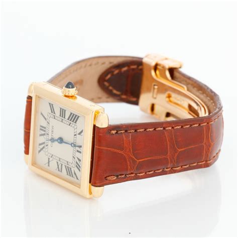 Cartier Tank Obus Unisex K Yellow Gold Watch