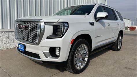 2024 Gmc Yukon Denali White Frost Tricoat With Light Shale Interior