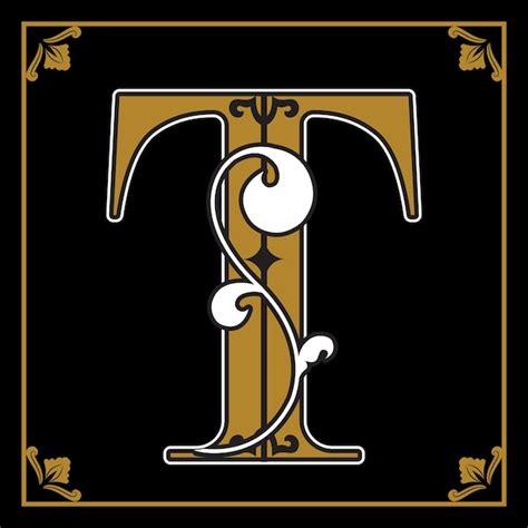 premium vector capital letter   leaves   frame design