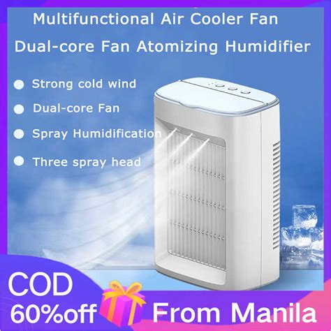 Portable Conditioner Mini Air Coolers Usb Rechargeable Water Spray Fans