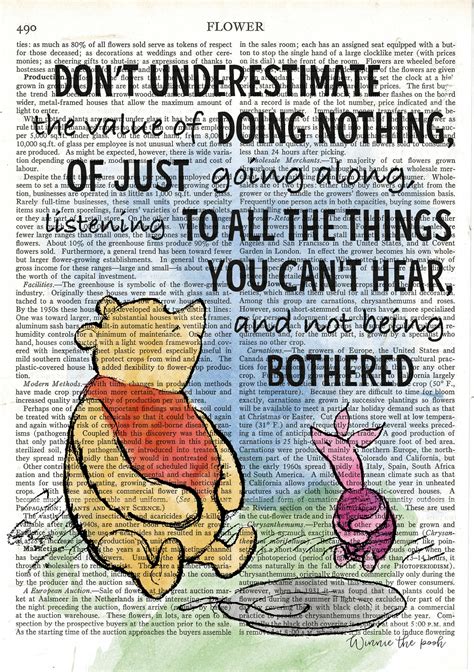 Don T Underestimate The Value Of Doing Nothing Winnie Etsy