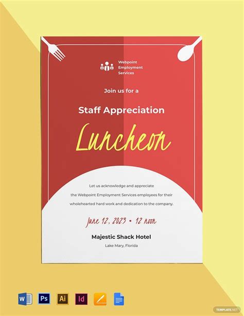 Company Luncheon Invitation Wording