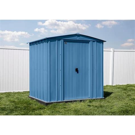 Arrow Classic Ft W X Ft D Blue Grey Metal Shed Sq Ft Clg Bg