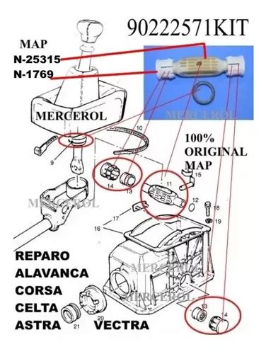 Carcaça Gaiola Alavanca Cambio Astra Celta Corsa Vectra à venda em