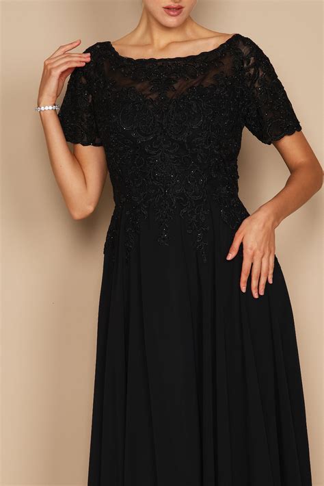 Dylan & Davids Short Sleeve Mother of the Bride Formal Dress | The