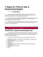 Docx Signs It S Time To See A Gastroenterologist Feb