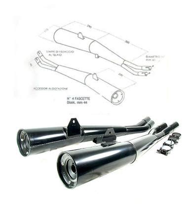 Marving Master Auspuff Silencers GSX 750 E EG 80 83 GS75X