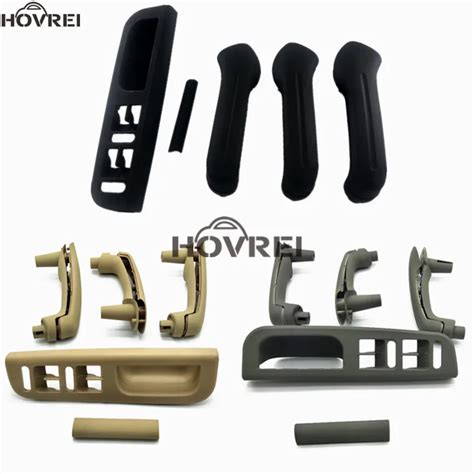 Pcs Set Black Inner Door Handle Interior Handle Inner Armrest Handle