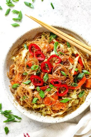 Pad Woon Sen Thai Glass Noodle Stir Fry Carlsbad Cravings