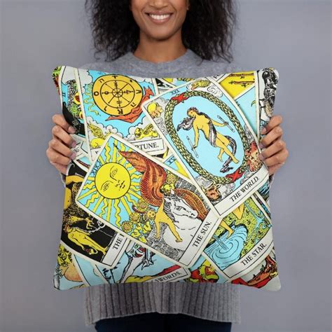 Tarot Card Print Pillowcase Pillow Cases Pillow Case Etsy