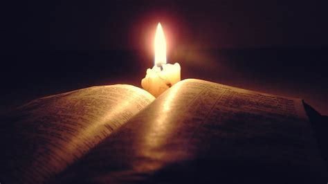 HD wallpaper: white candle, candles, lights, books, Holy Bible, Christianity | Wallpaper Flare