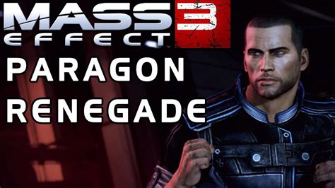 Mass Effect 3 Paragon Renegade Reputation System Explained Youtube