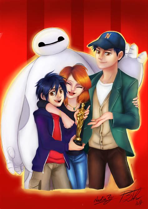 Hiro Aunt Cass Tadashi And Baymax Big Hero 6 Fan Art 38395068