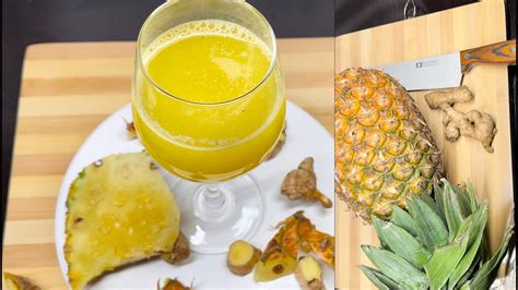 Let S Make My Healthy Ginger Pineapple Drink Ginger Pineapple Juice