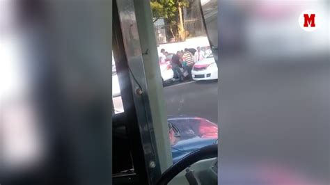 Cdmx Taxistas Propinan Golpiza A Conductor De Combi Tras Choque En La