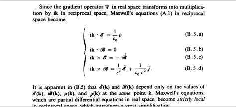 Fourier Transform Of Maxwells Equations