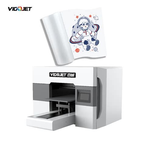 Vigojet Flat Bed Printing Machine With Rotary And Roll Fixtures A3 UV