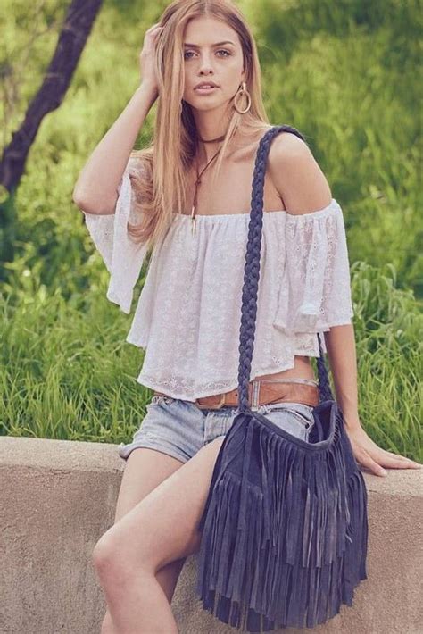 Pin By Fancyposes On Gorgeous Models Marina Laswick Fashion Boho