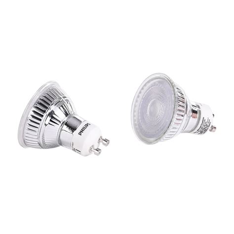 Pack X 2 Focos Led Dicroico Philips Gu10 4w Luz Fría Promart