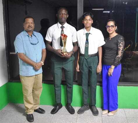 West Dem Secondary School Student Cops Guyana China Friendship Youth